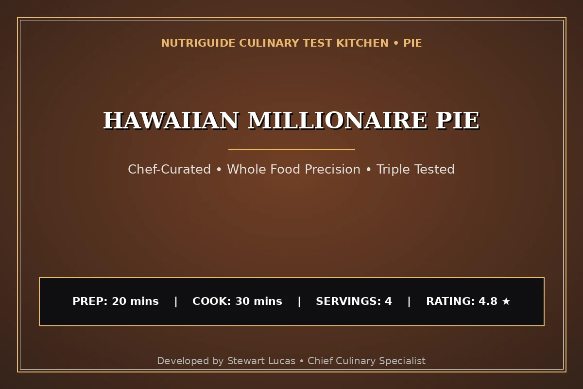 Hawaiian Millionaire Pie