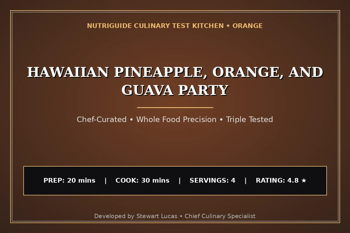 Hawaiian Pineapple, Orange, And Guava Party