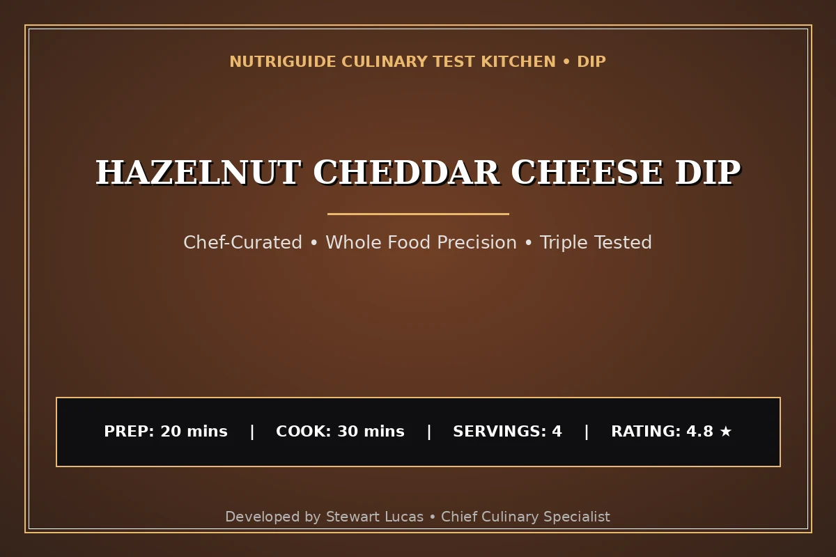 Hazelnut Cheddar Cheese Dip