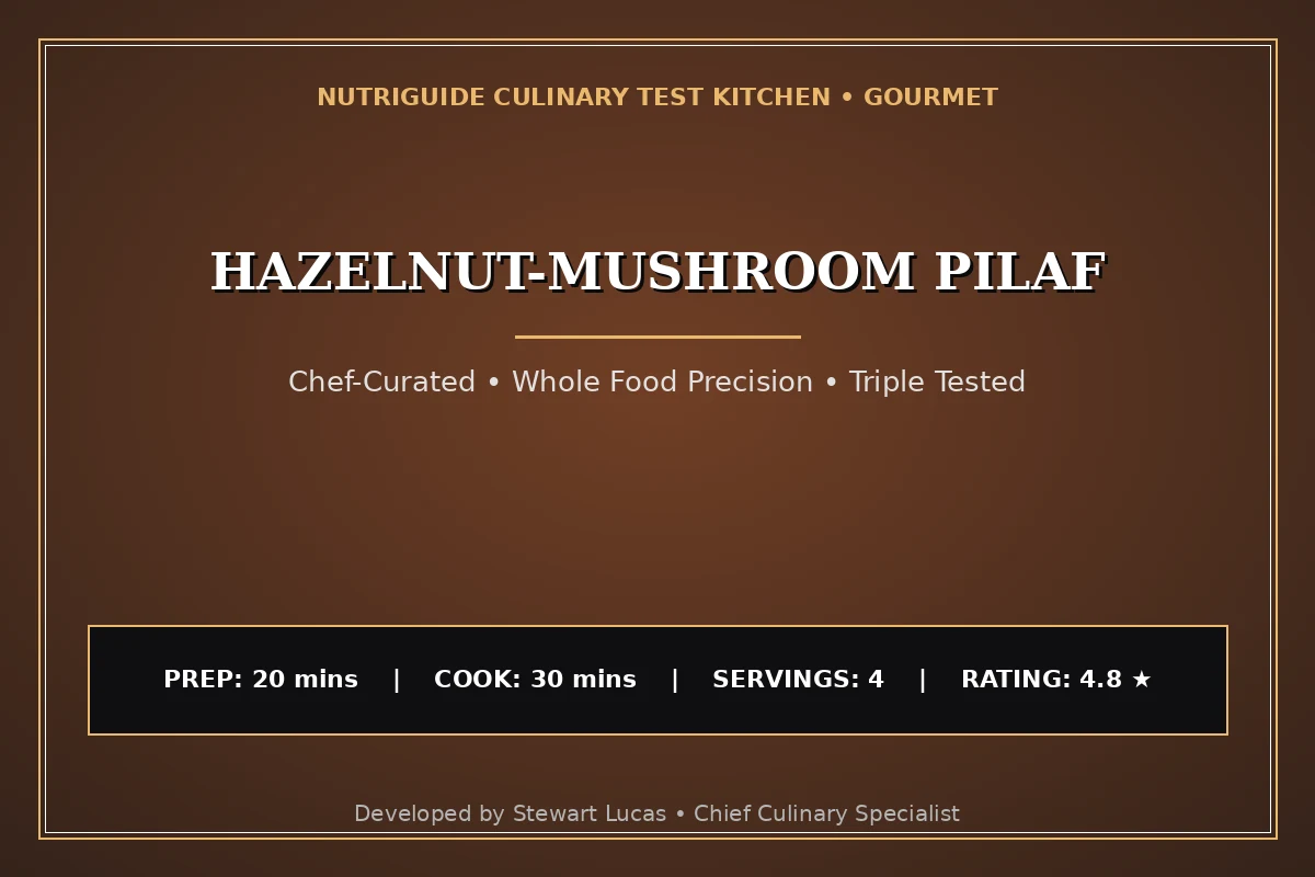 Hazelnut-Mushroom Pilaf