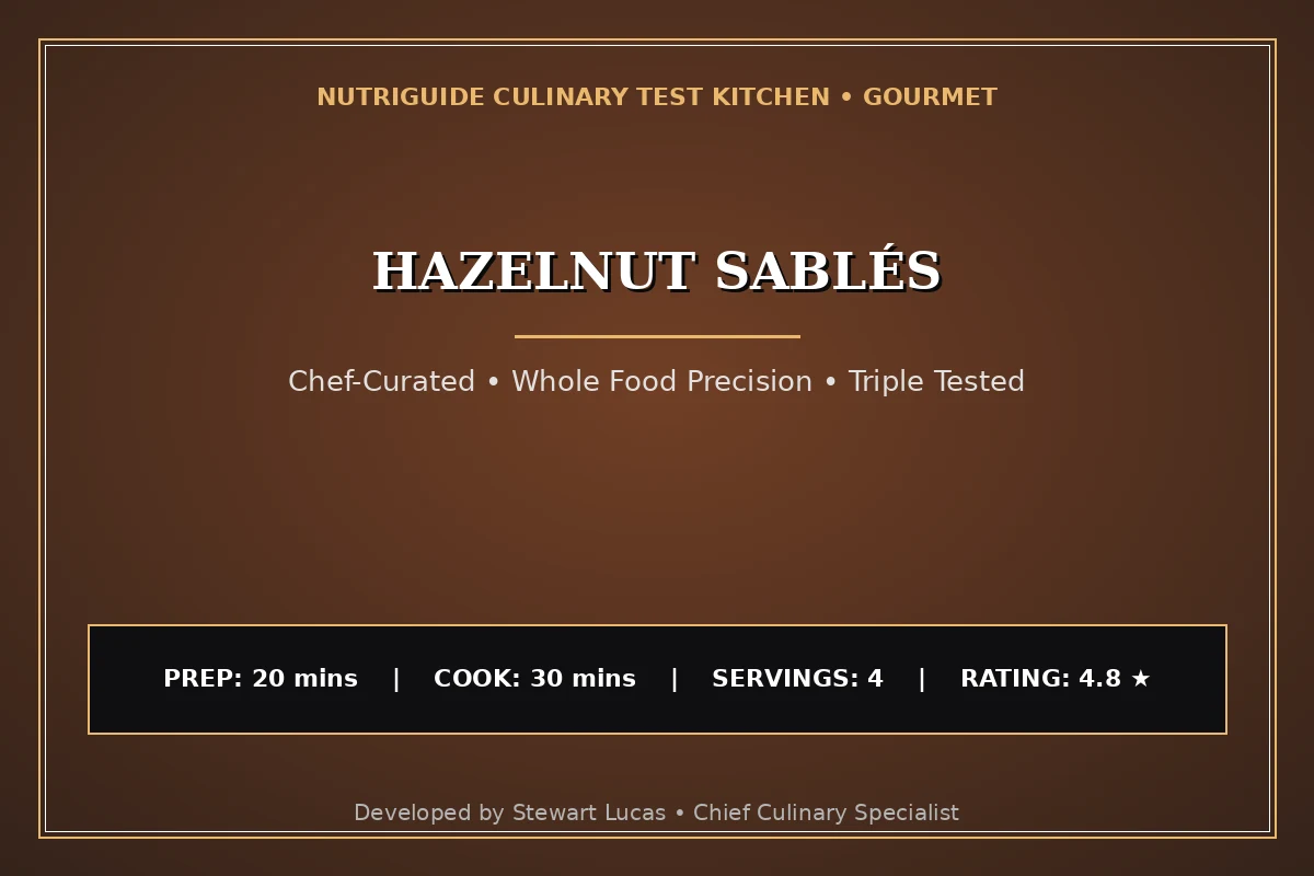 Hazelnut Sablés