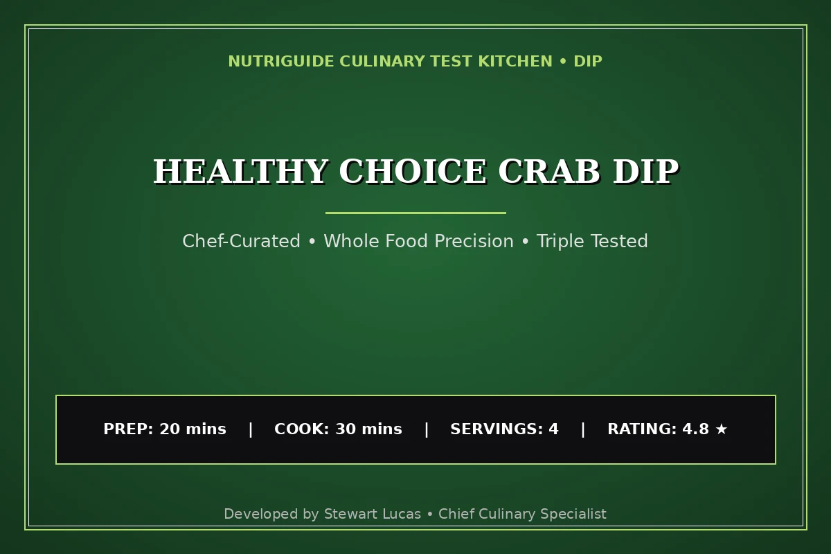 Healthy Choice Crab Dip