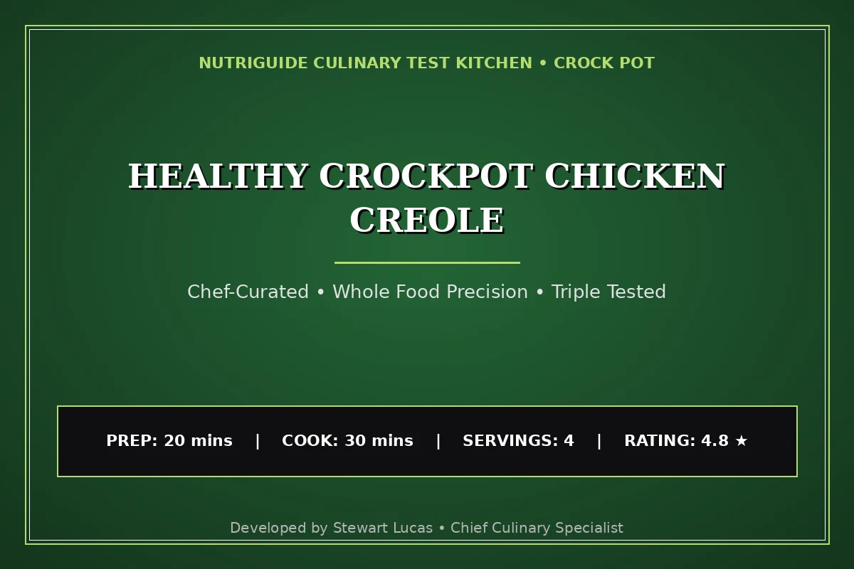 Healthy Crockpot Chicken Creole