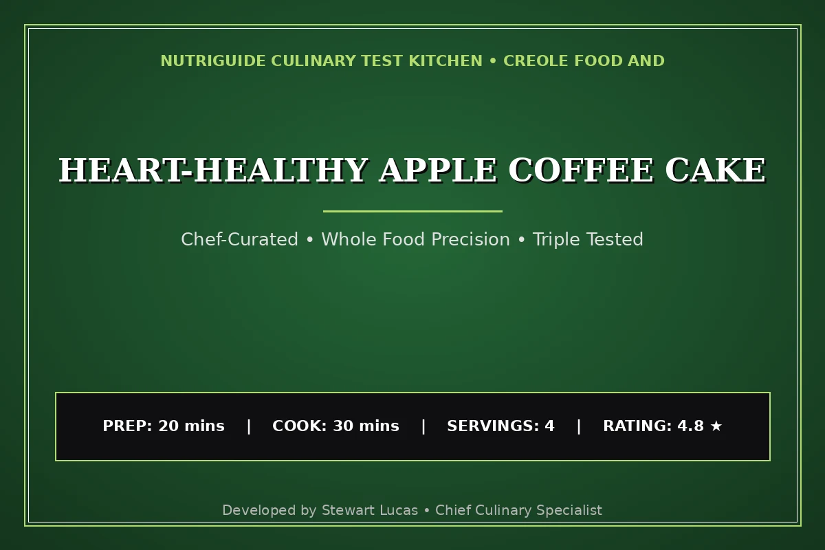 Heart-Healthy Apple Coffee Cake