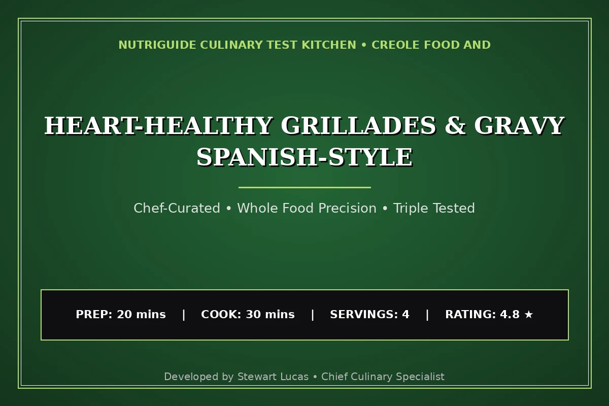 Heart-Healthy Grillades & Gravy Spanish-Style