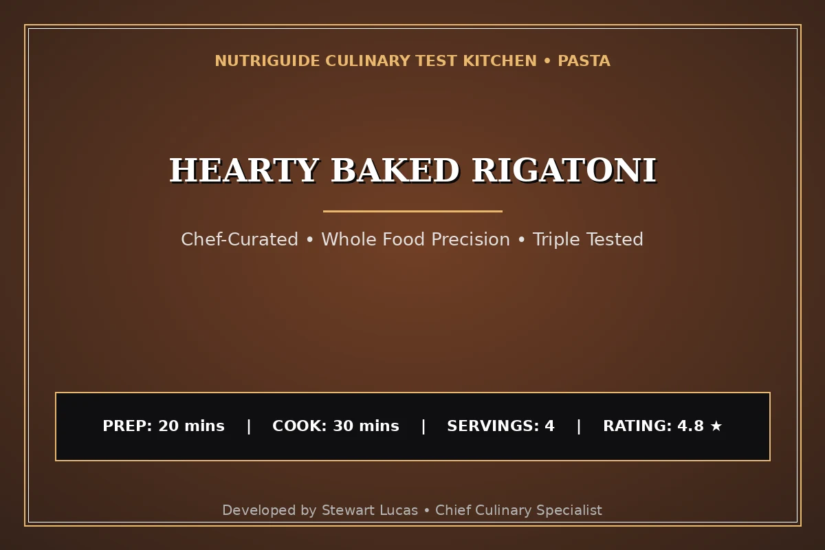 Hearty Baked Rigatoni