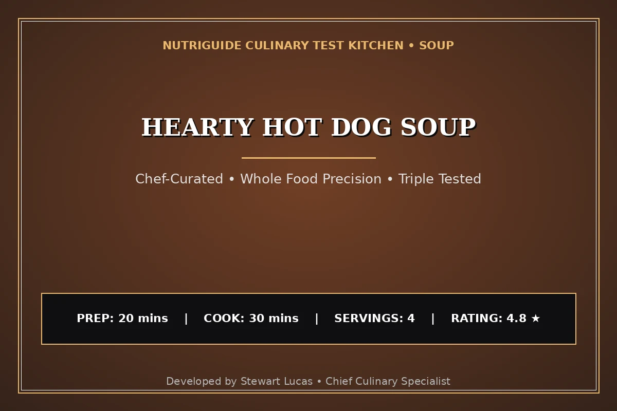 Hearty Hot Dog Soup