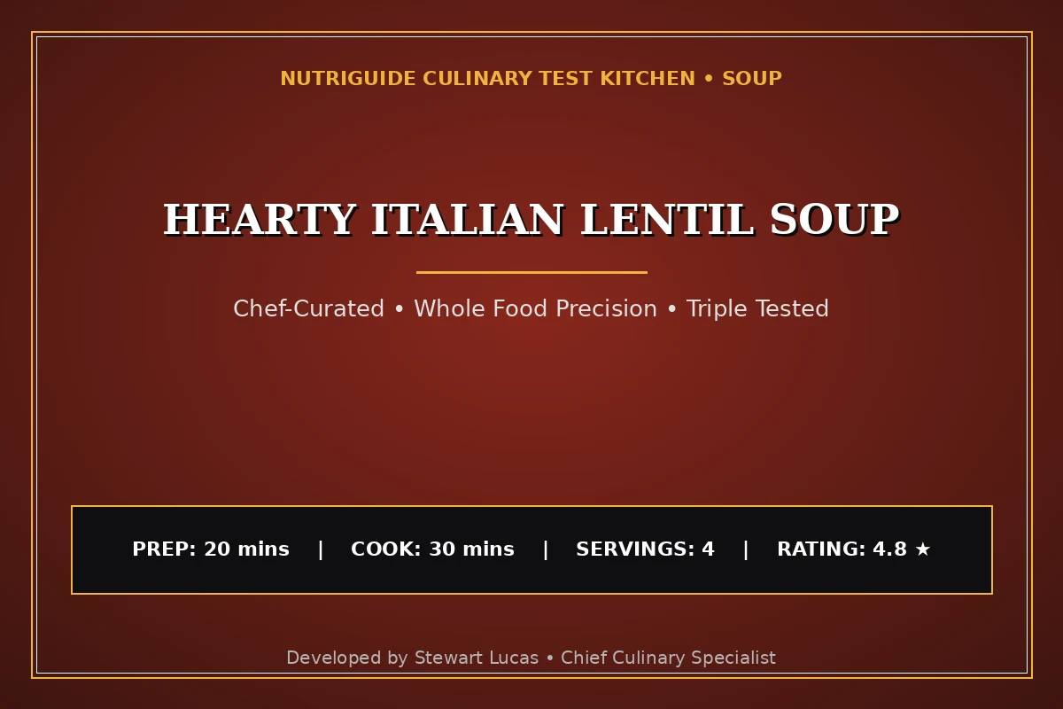 Hearty Italian Lentil Soup