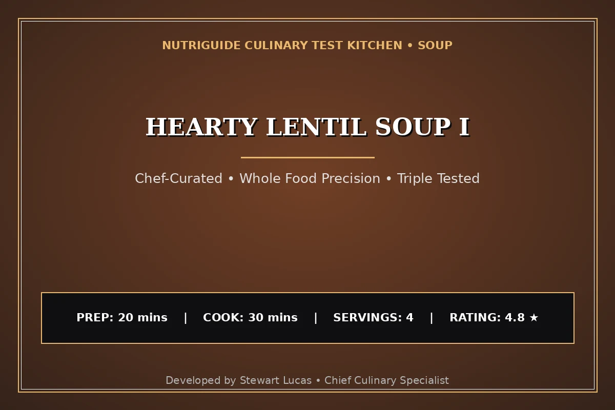 Hearty Lentil Soup I