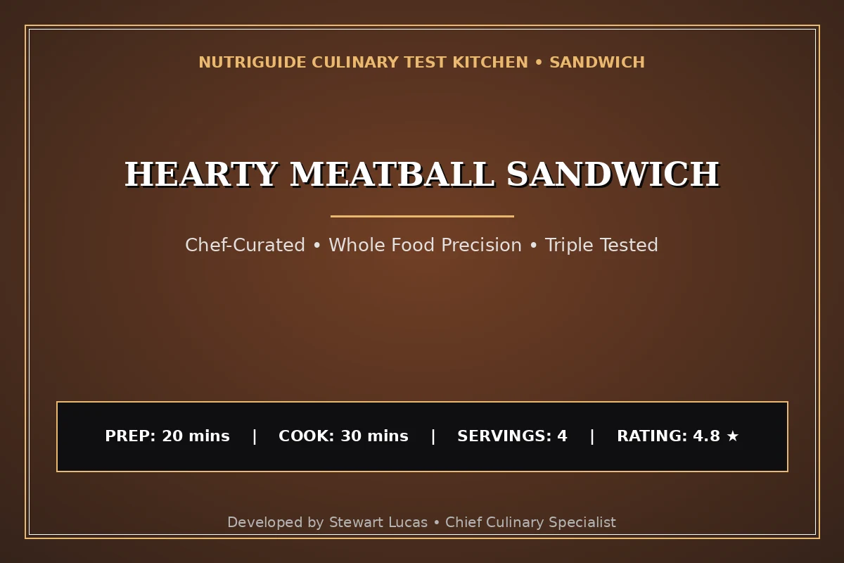 Hearty Meatball Sandwich