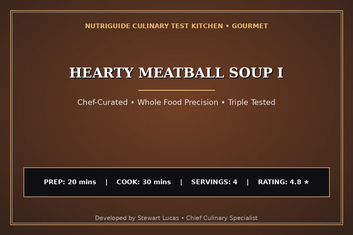 Hearty Meatball Soup I