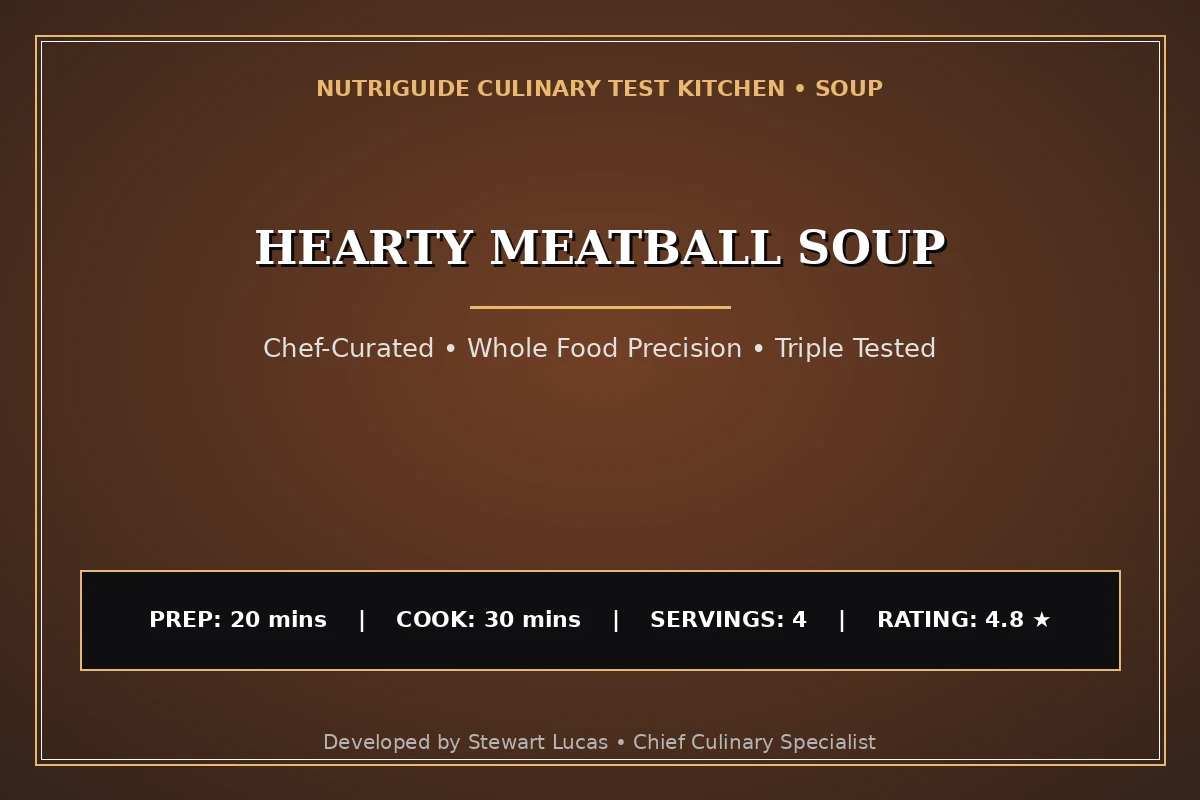 Hearty Meatball Soup