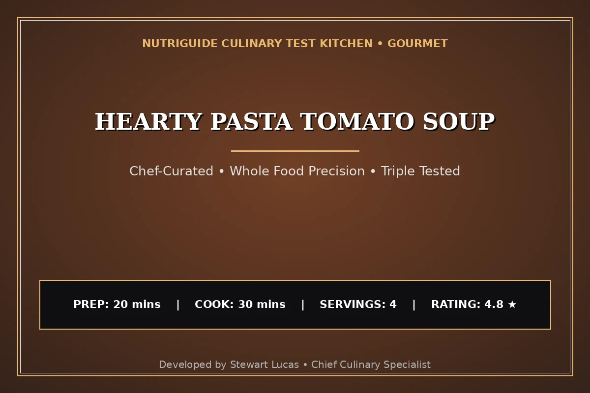 Hearty Pasta Tomato Soup