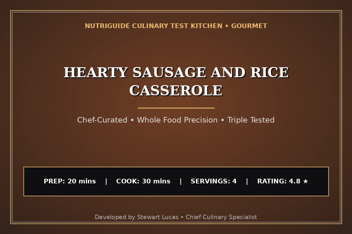 Hearty Sausage And Rice Casserole