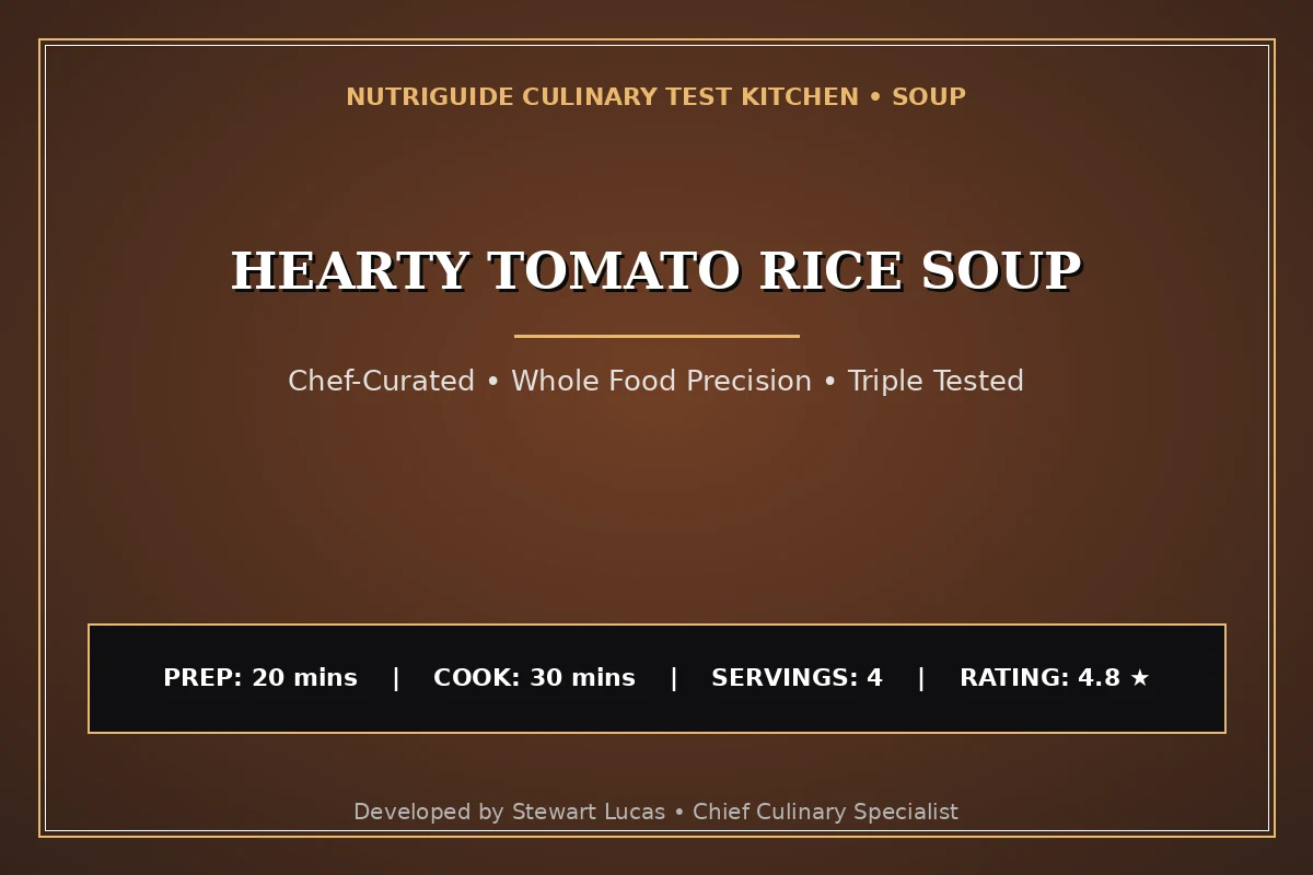 Hearty Tomato Rice Soup