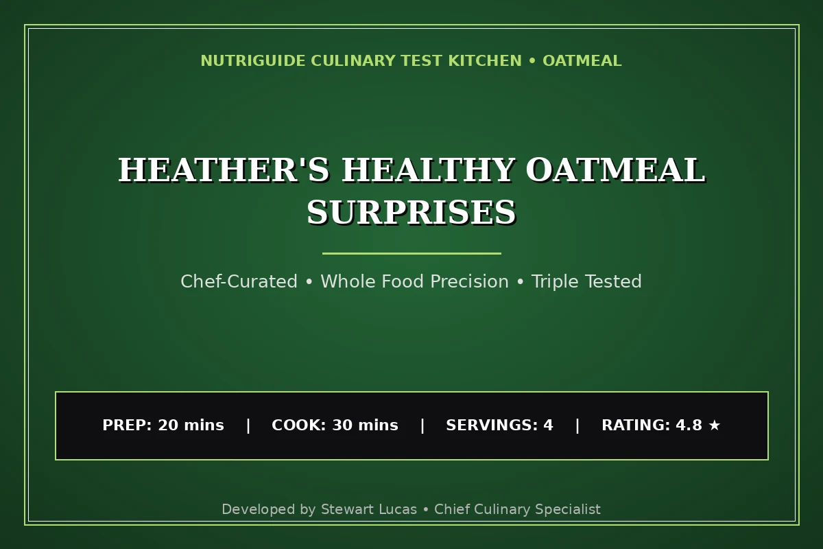 Heather'S Healthy Oatmeal Surprises