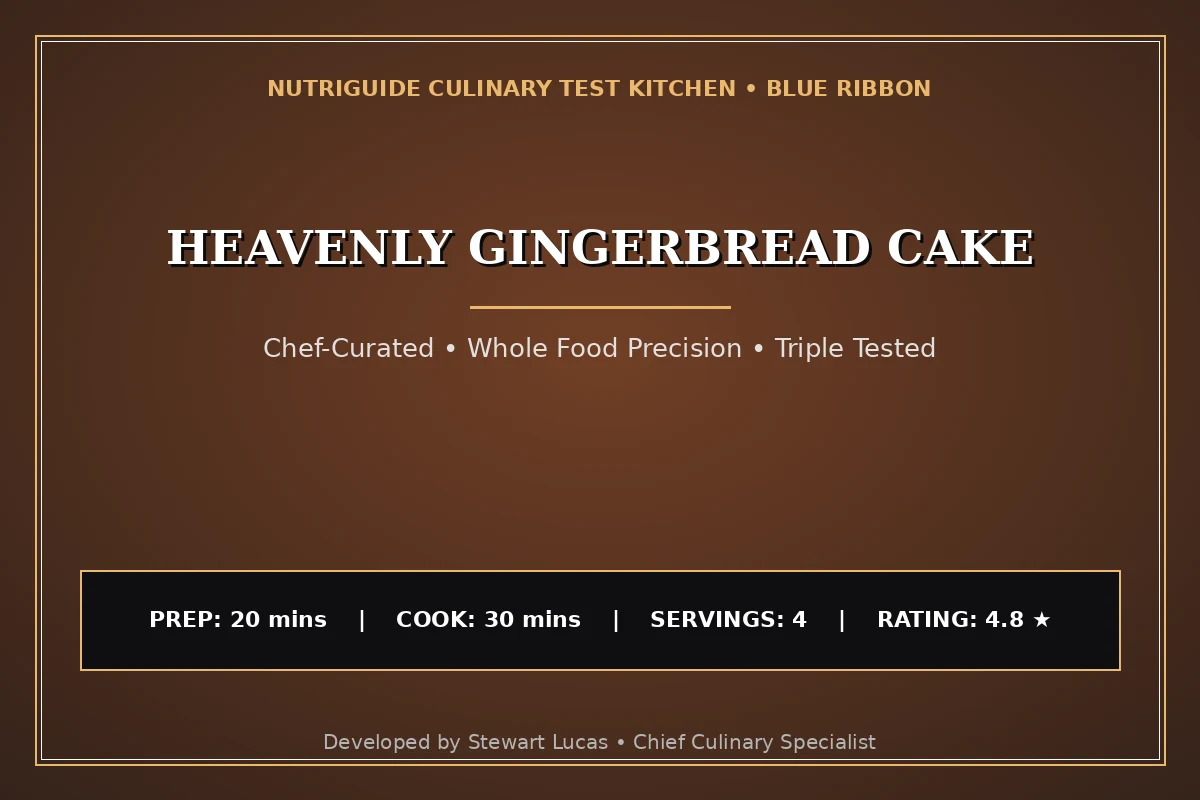 Heavenly Gingerbread Cake