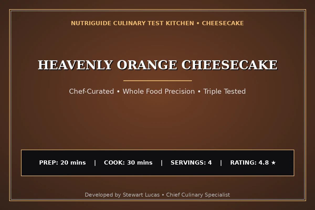 Heavenly Orange Cheesecake