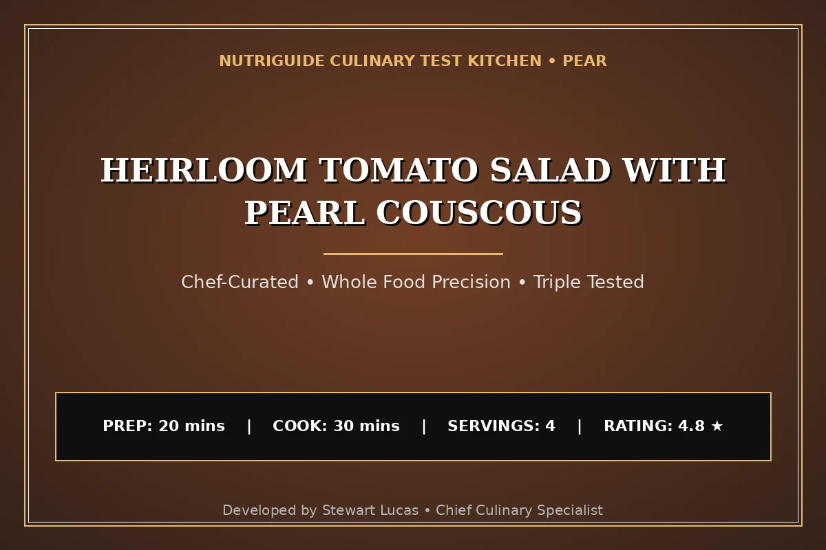 Heirloom Tomato Salad With Pearl Couscous