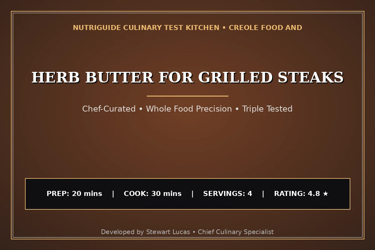 Herb Butter For Grilled Steaks