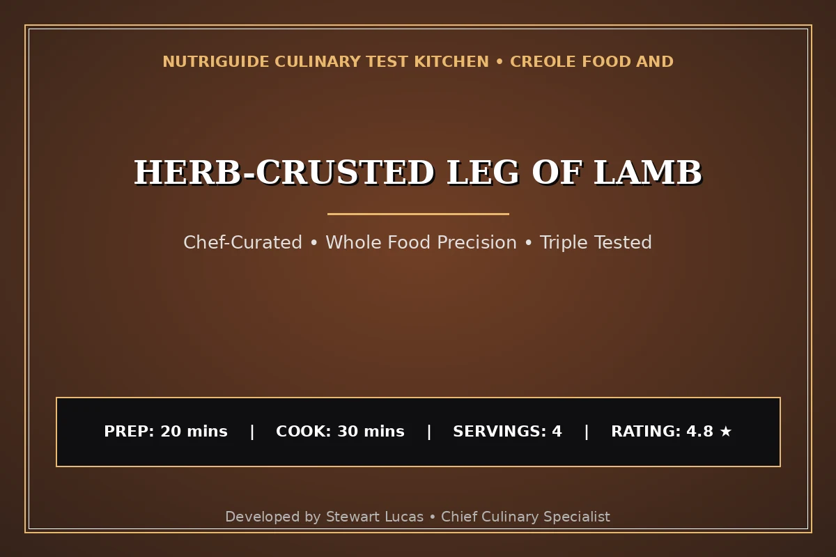 Herb-Crusted Leg Of Lamb