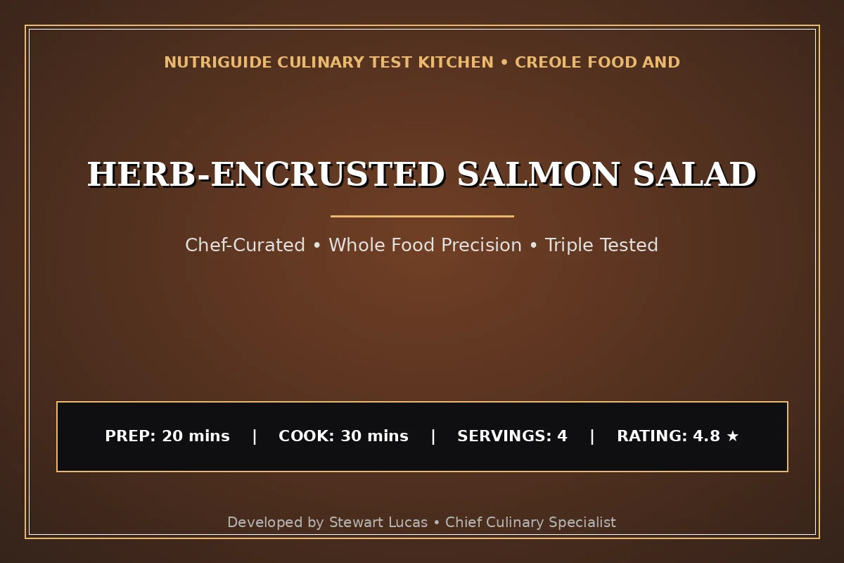 Herb-Encrusted Salmon Salad