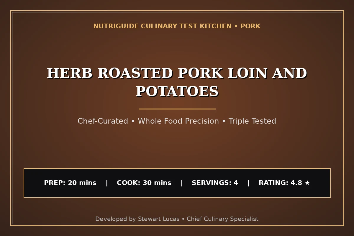 Herb Roasted Pork Loin And Potatoes