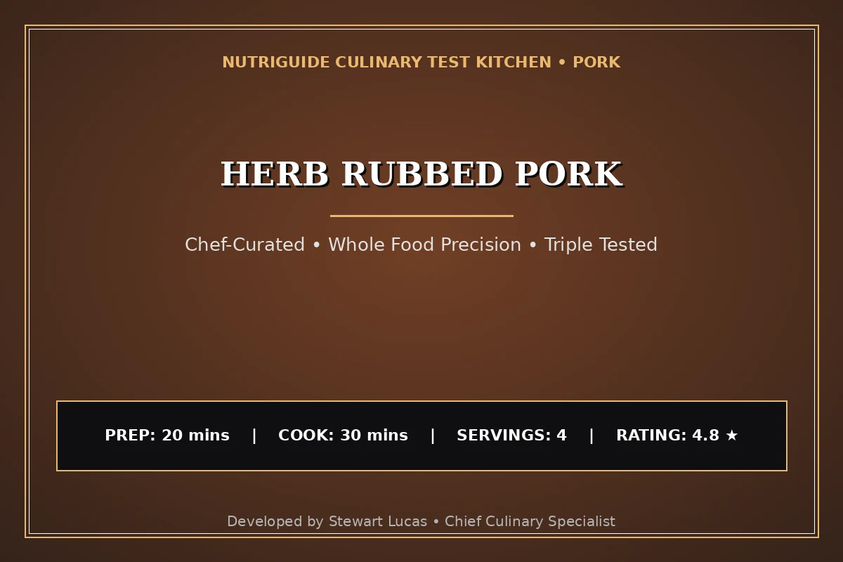 Herb Rubbed Pork