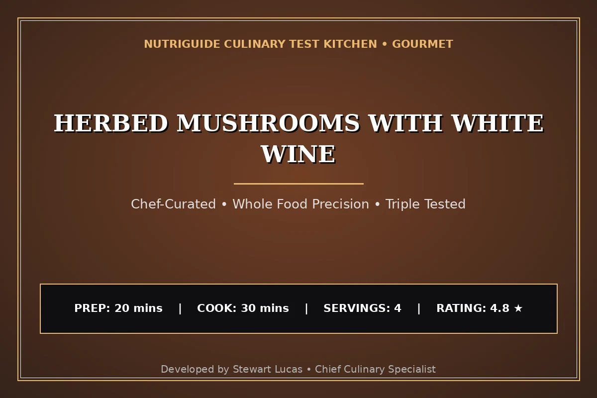 Herbed Mushrooms With White Wine