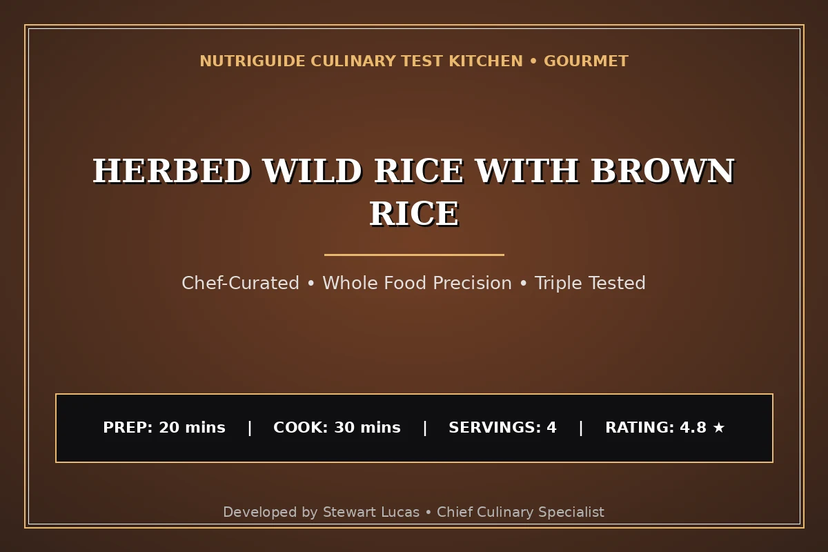 Herbed Wild Rice With Brown Rice