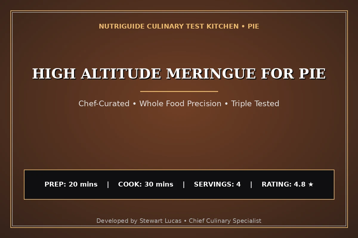High Altitude Meringue For Pie