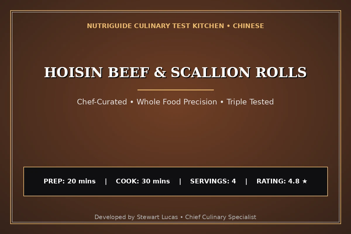 Hoisin Beef & Scallion Rolls