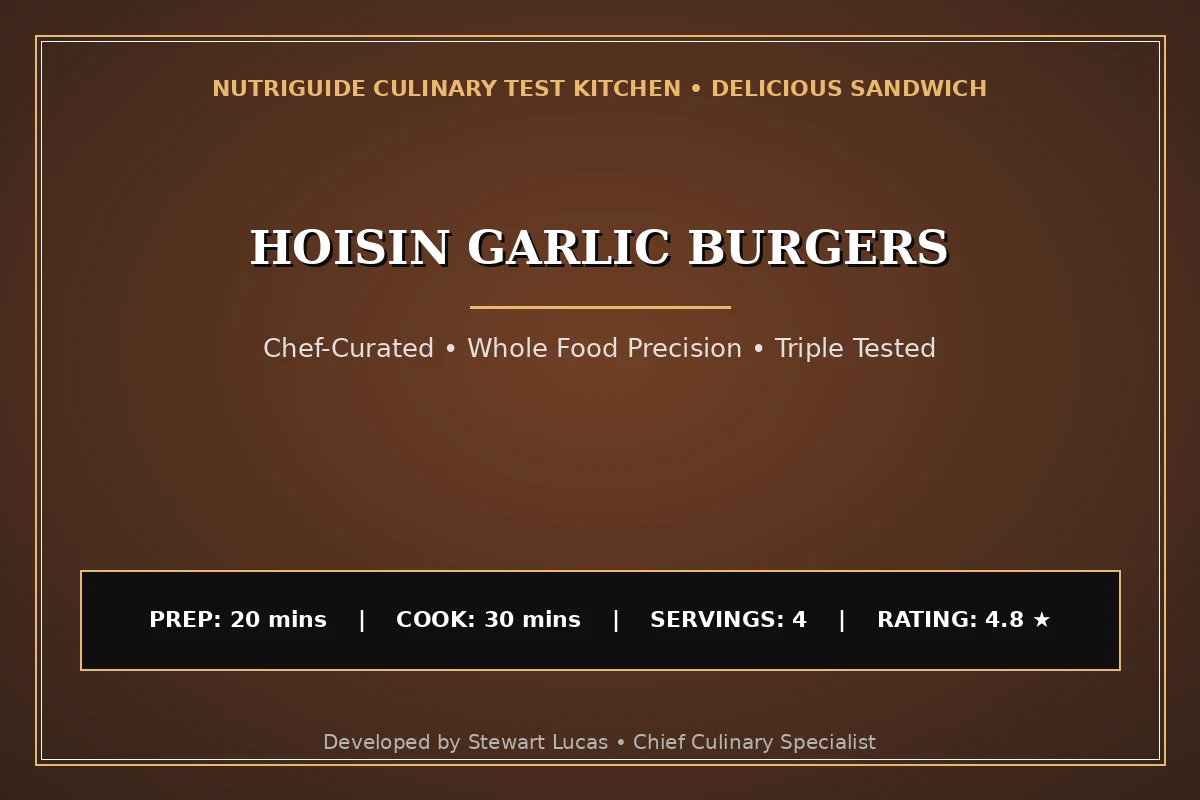 Hoisin Garlic Burgers