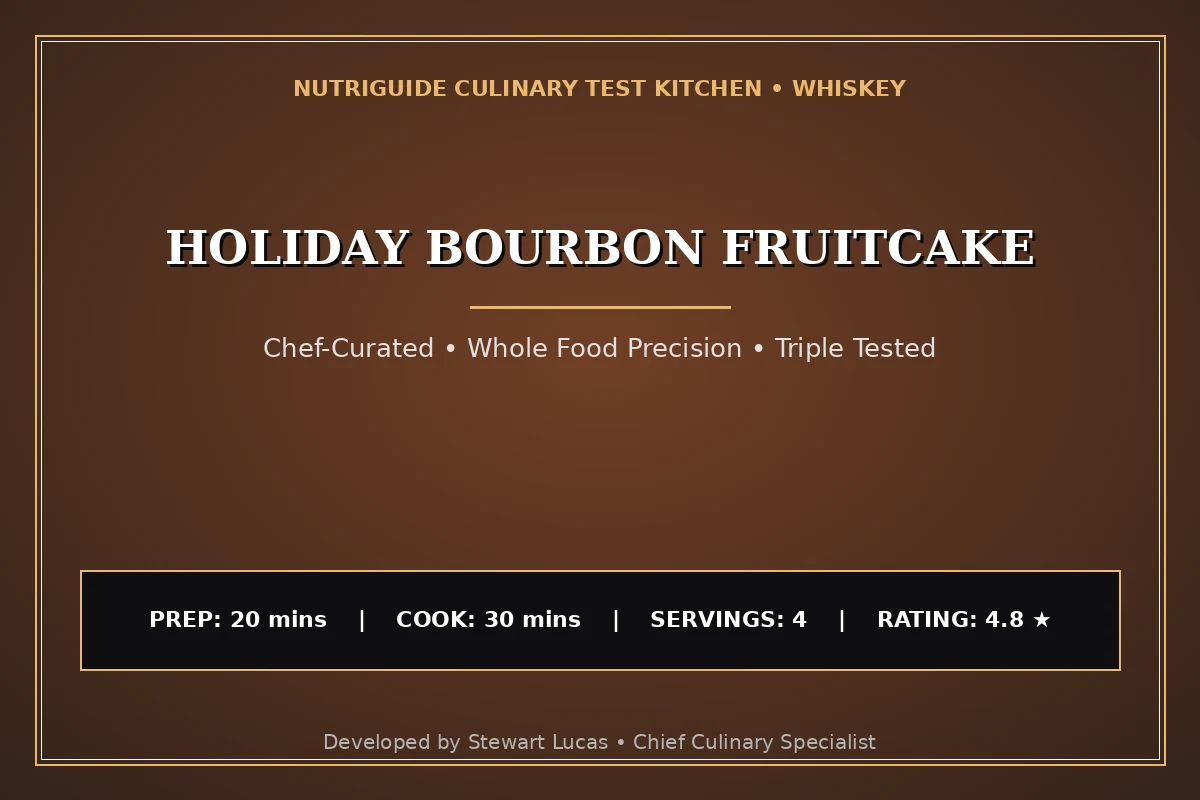 Holiday Bourbon Fruitcake
