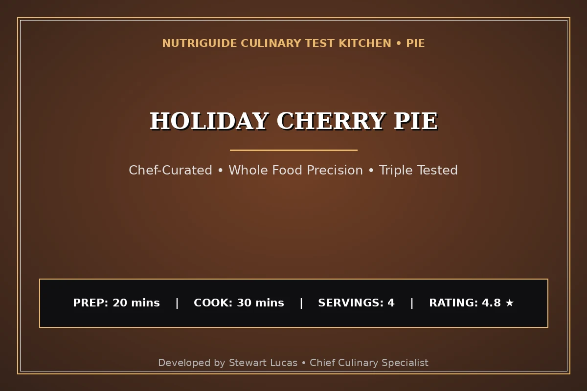 Holiday Cherry Pie