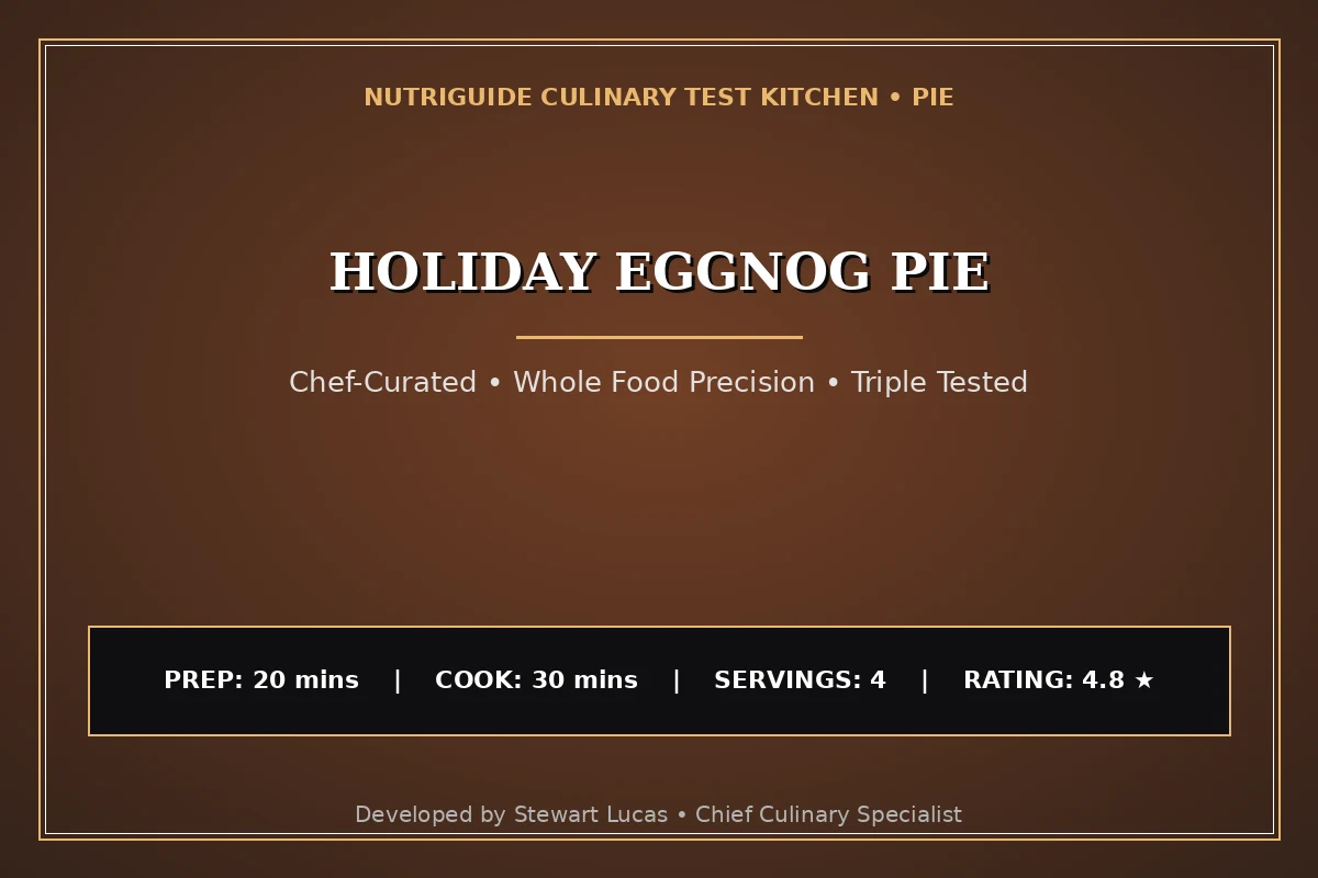 Holiday Eggnog Pie