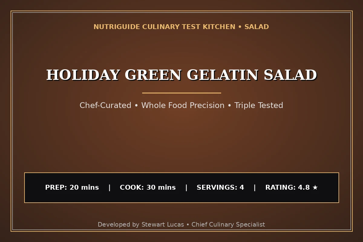 Holiday Green Gelatin Salad