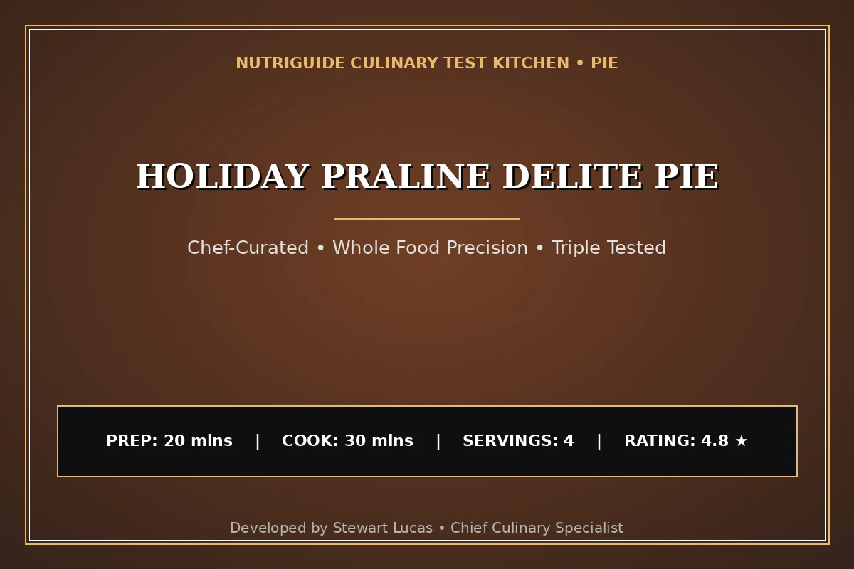 Holiday Praline Delite Pie
