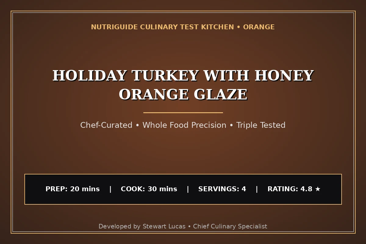 Holiday Turkey With Honey Orange Glaze