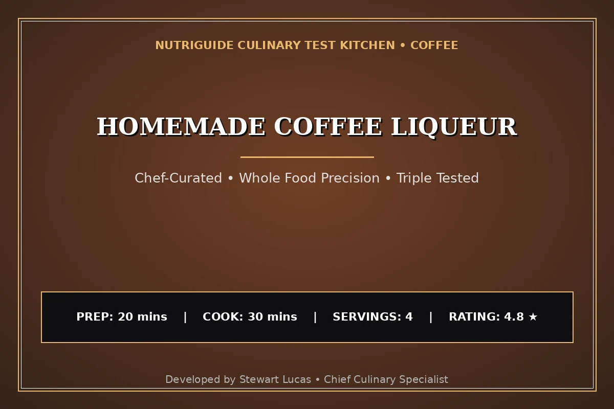 Homemade Coffee Liqueur