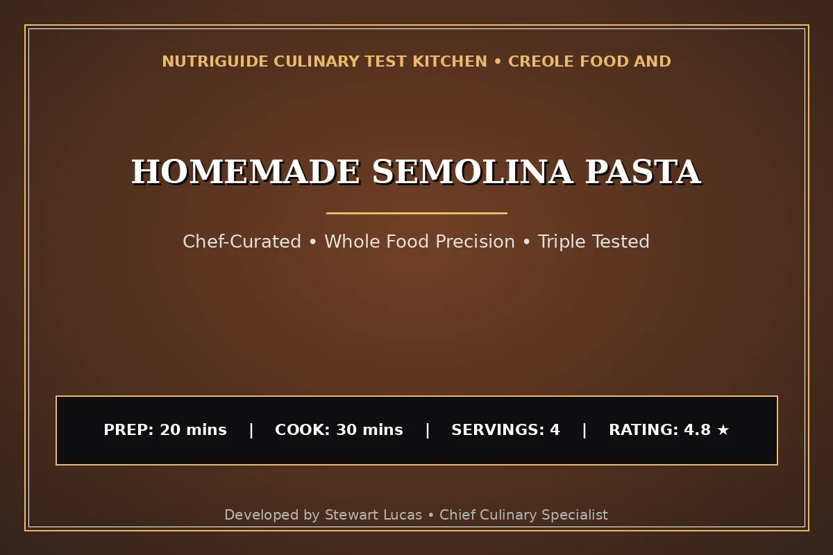 Homemade Semolina Pasta
