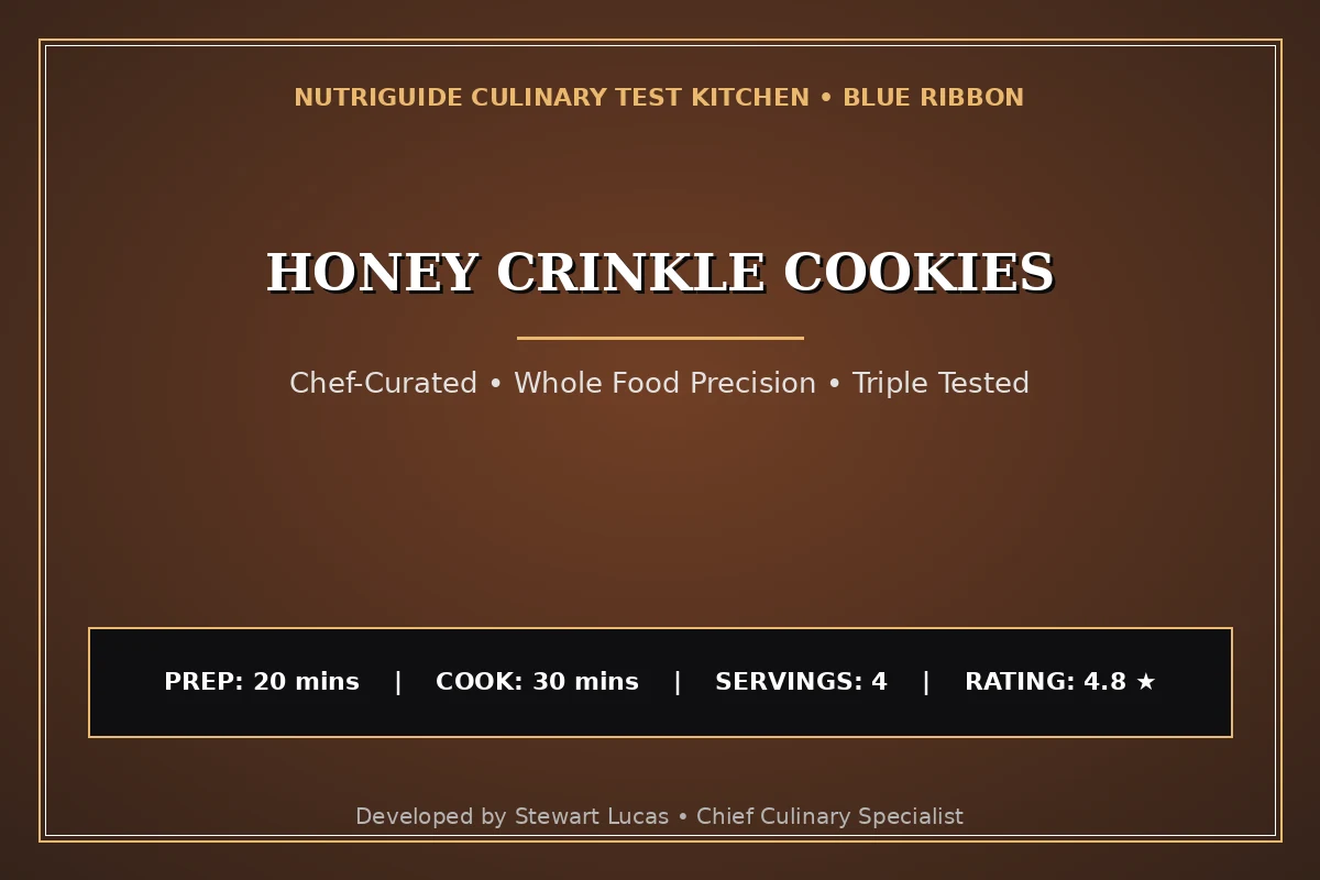 Honey Crinkle Cookies