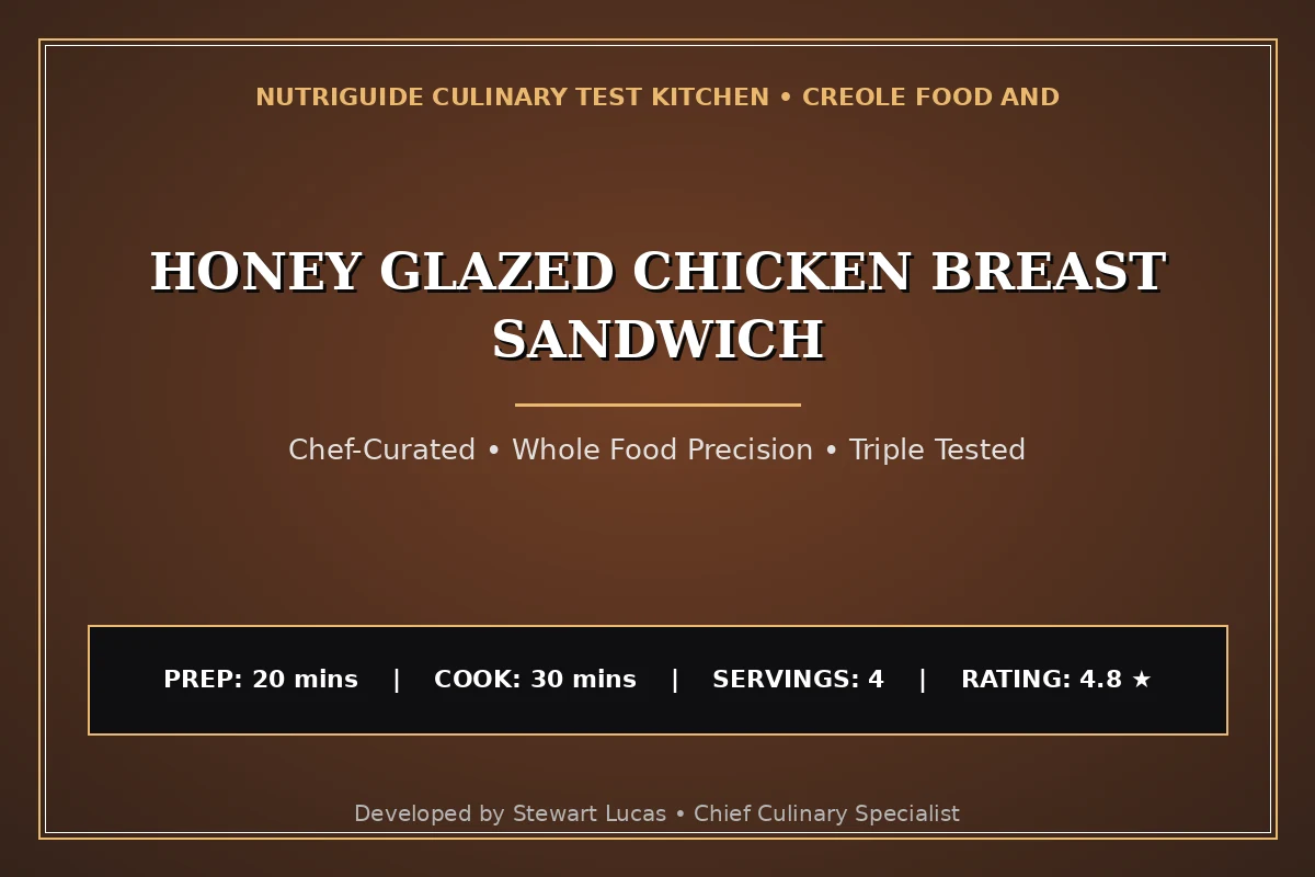 Honey Glazed Chicken Breast Sandwich