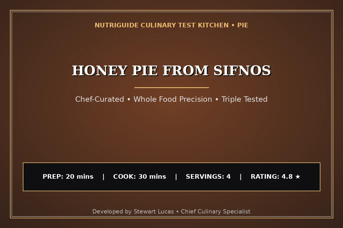 Honey Pie From Sifnos