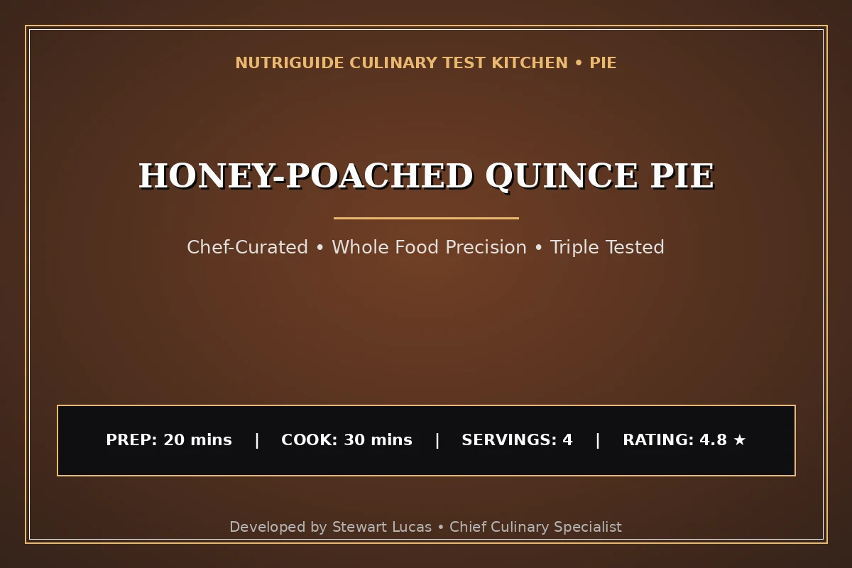 Honey-Poached Quince Pie