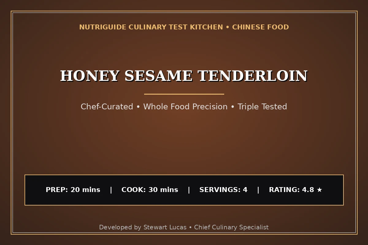 Honey Sesame Tenderloin
