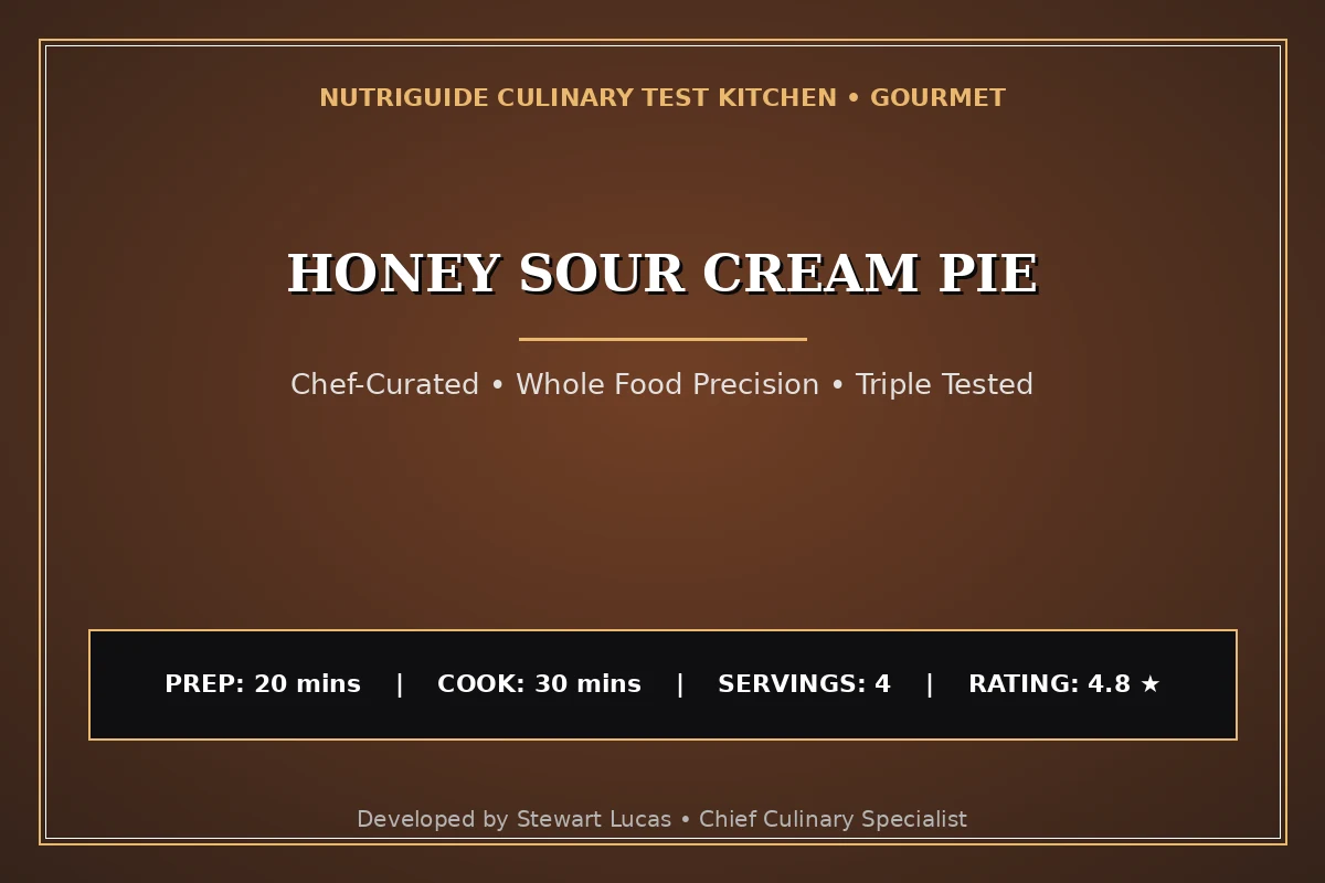 Honey Sour Cream Pie