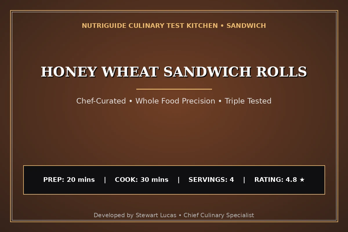 Honey Wheat Sandwich Rolls