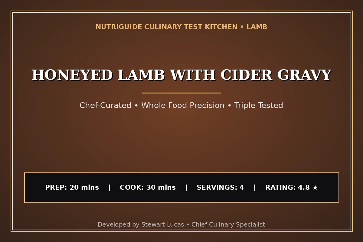 Honeyed Lamb With Cider Gravy