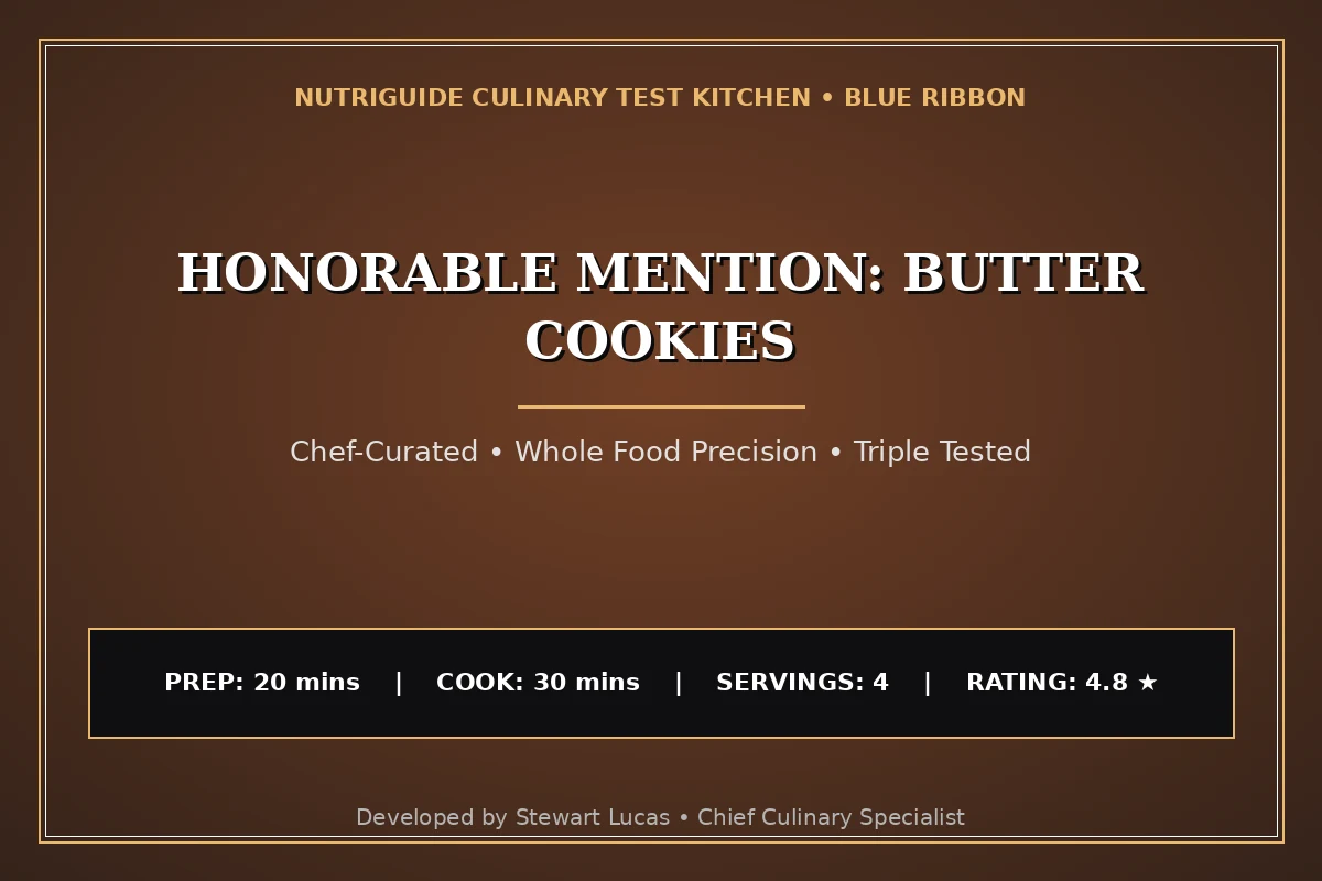 Honorable Mention: Butter Cookies